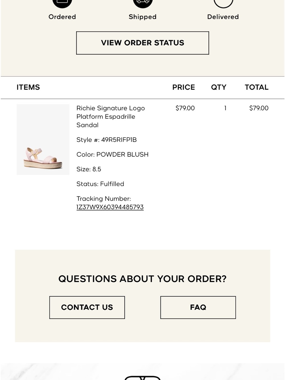 Michael Kors Blush Pink Slingback Sandals with Gold Buckles - Picture 5 of 5